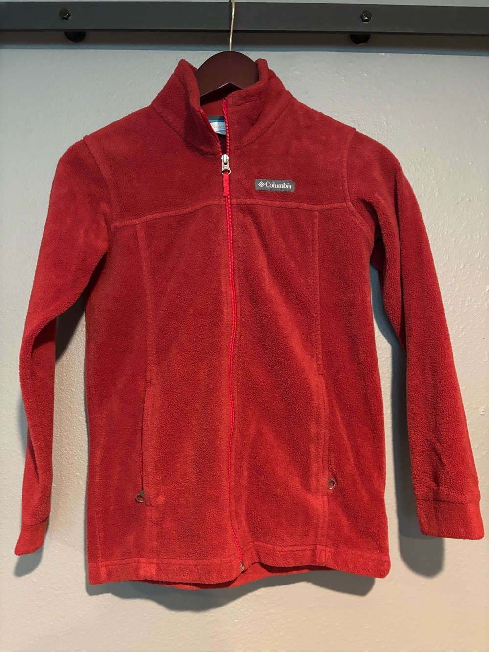 Columbia Red Kids Full-Zip Fleece Jacket